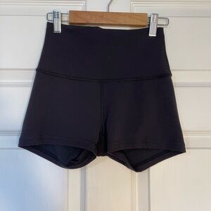 Lululemon Black Women's High-Waisted Biker Shorts